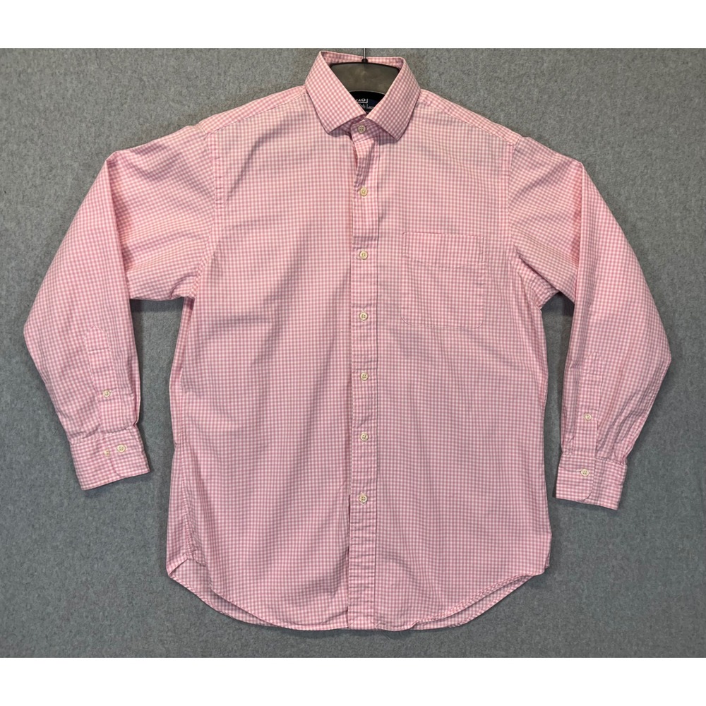 Polo Ralph Lauren Regent Classic Fit Pink Gingham Shirt Mens 15.5 32/33 Cotton